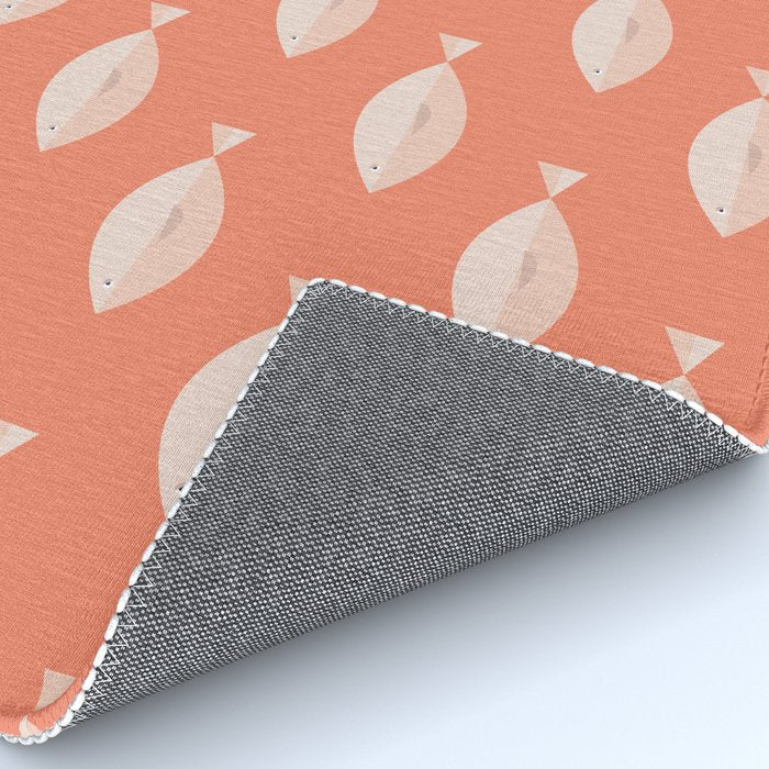 Sleepy Fish in Coral Blush Rug Gallery Image 4