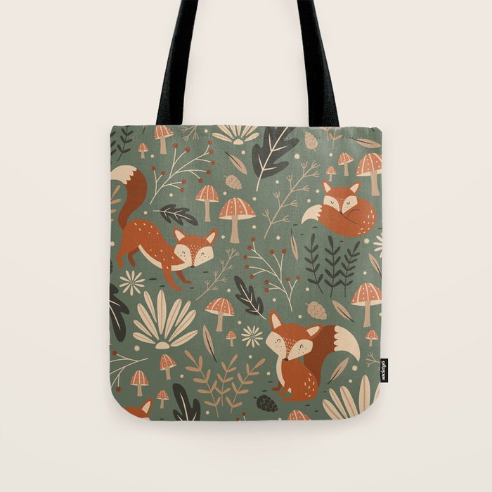 Wild Foxes Tote Bag Gallery Image 1