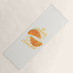 Croissants: Vintage Retro French Brunch Bakery Cafe Art Yoga Mat Gallery Image 1