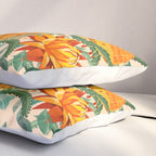 Botanical Australian natives orange on peach Pillow Sham Gallery Image 3
