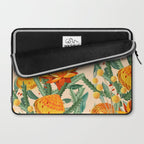 Botanical Australian natives orange on peach Laptop Sleeve Gallery Image 2
