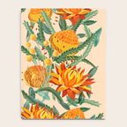 Botanical Australian natives orange on peach Notebook Gallery Image 4