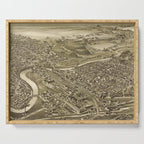 Vintage Pictorial Map of Scranton PA (1890) Serving Tray Gallery Image 1