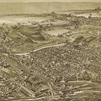 Vintage Pictorial Map of Scranton PA (1890) Coffee Mug Gallery Image 2