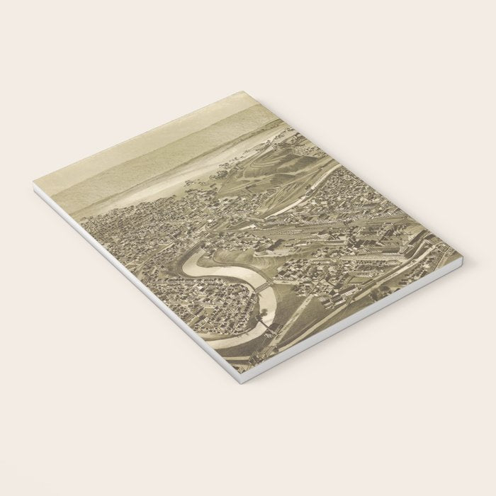 Vintage Pictorial Map of Scranton PA (1890) Notebook Gallery Image 3