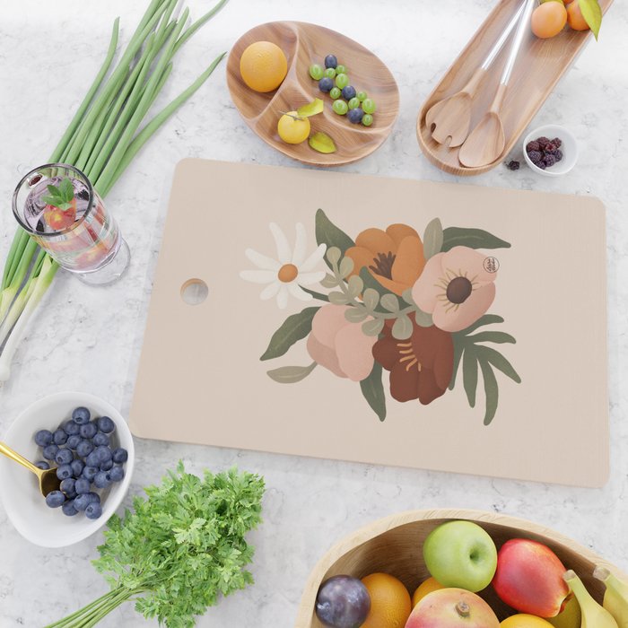 Gloria Floral Cutting Board Gallery Image 2