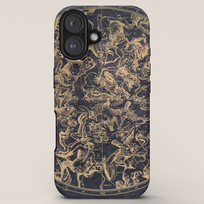 Vintage Constellations & Astrological Signs | Yellowed Ink & Cosmic Colour iPhone Case Gallery Image 5