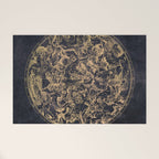 Vintage Constellations & Astrological Signs | Yellowed Ink & Cosmic Colour Welcome Mat Gallery Image 1