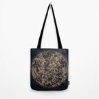Vintage Constellations & Astrological Signs | Yellowed Ink & Cosmic Colour Tote Bag Gallery Image 2