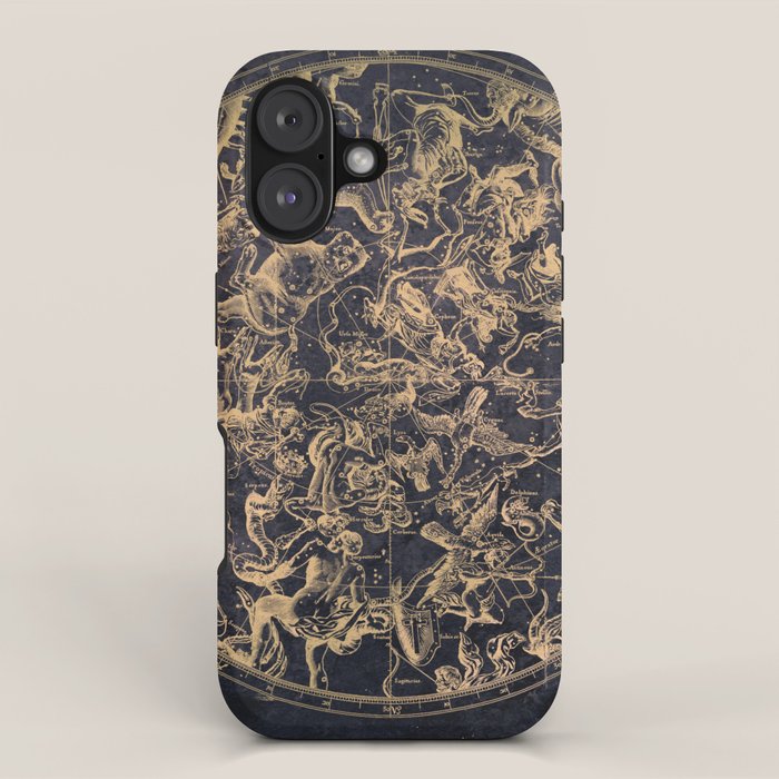 Vintage Constellations & Astrological Signs | Yellowed Ink & Cosmic Colour iPhone Case Gallery Image 1