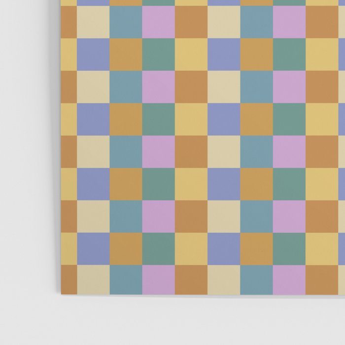 Checkered Multicolor Pattern XXXVI Colorful Summer Poster Gallery Image 3