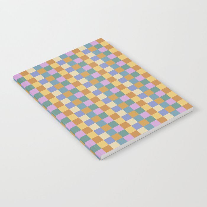 Checkered Multicolor Pattern XXXVI Colorful Summer Notebook Gallery Image 2