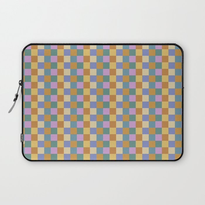 Checkered Multicolor Pattern XXXVI Colorful Summer Laptop Sleeve Gallery Image 1