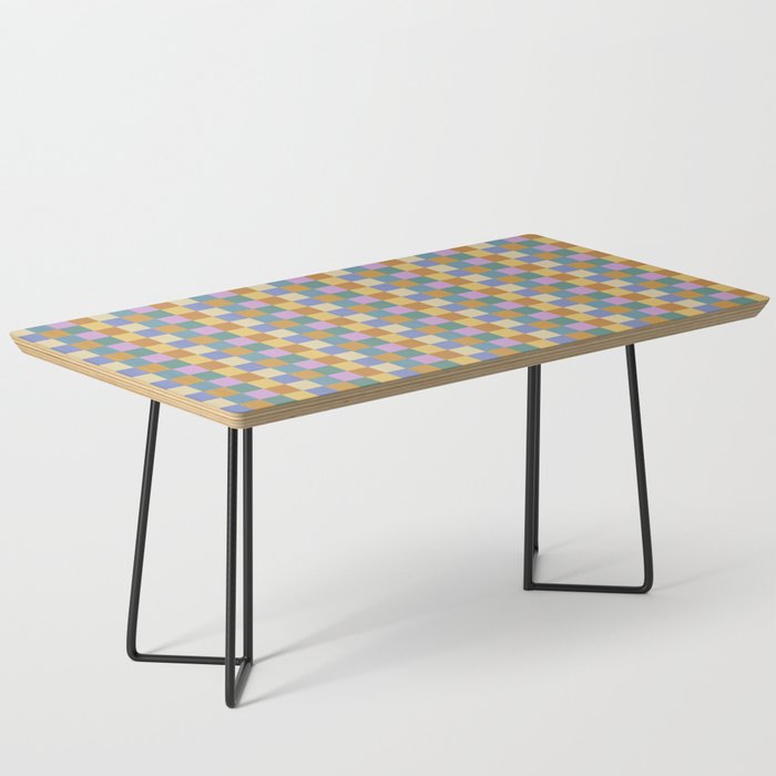 Checkered Multicolor Pattern XXXVI Colorful Summer Coffee Table Gallery Image 1
