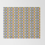 Checkered Multicolor Pattern XXXVI Colorful Summer Throw Blanket Gallery Image 2