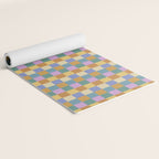 Checkered Multicolor Pattern XXXVI Colorful Summer Yoga Mat Gallery Image 2