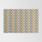 Checkered Multicolor Pattern XXXVI Colorful Summer Rug Gallery Image 2