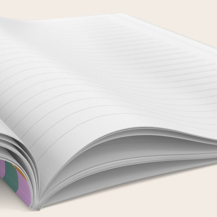 Checkered Multicolor Pattern XXXVI Colorful Summer Notebook Gallery Image 2