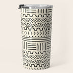 Mud Cloth on Cream Travel Mug Gallery Image 3
