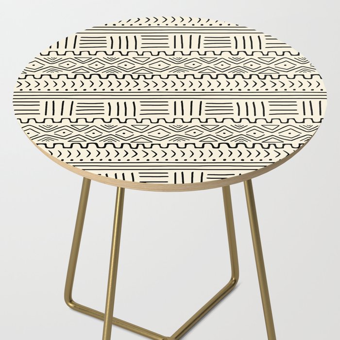 Mud Cloth on Cream Side Table Gallery Image 2