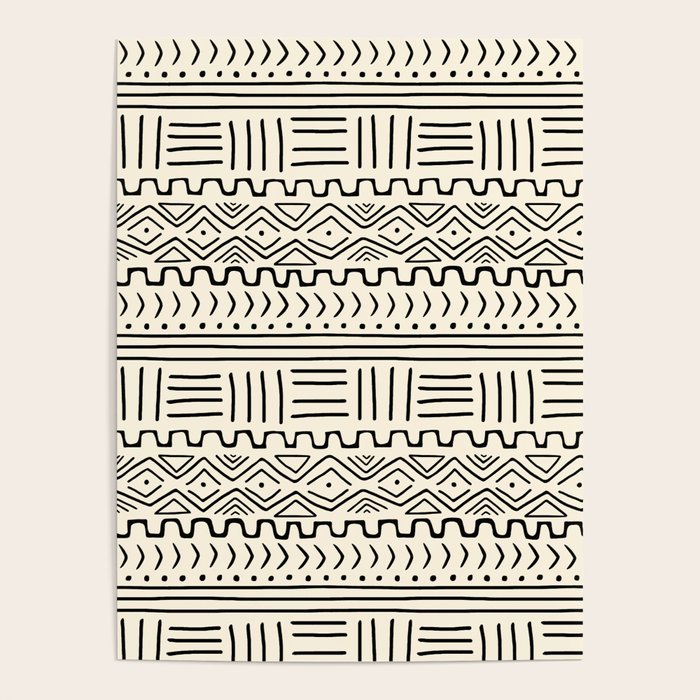 Mud Cloth on Cream Poster Gallery Image 4
