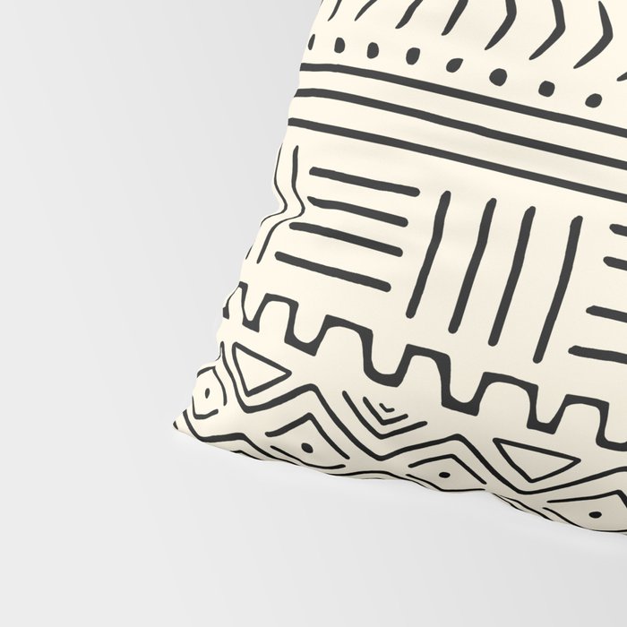 Mud Cloth on Cream Pillow Sham Gallery Image 4