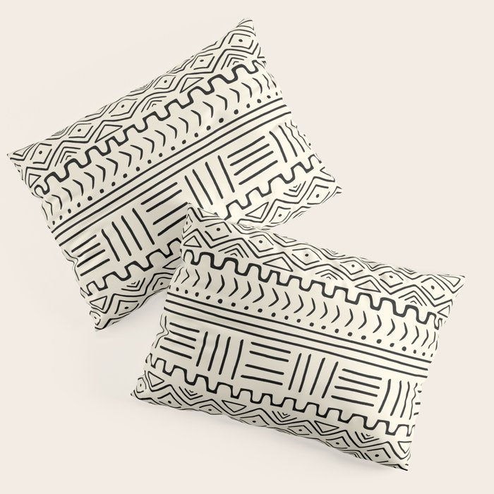 Mud Cloth on Cream Pillow Sham Gallery Image 3