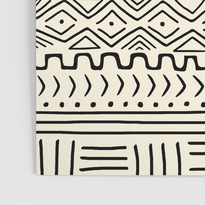 Mud Cloth on Cream Poster Gallery Image 3