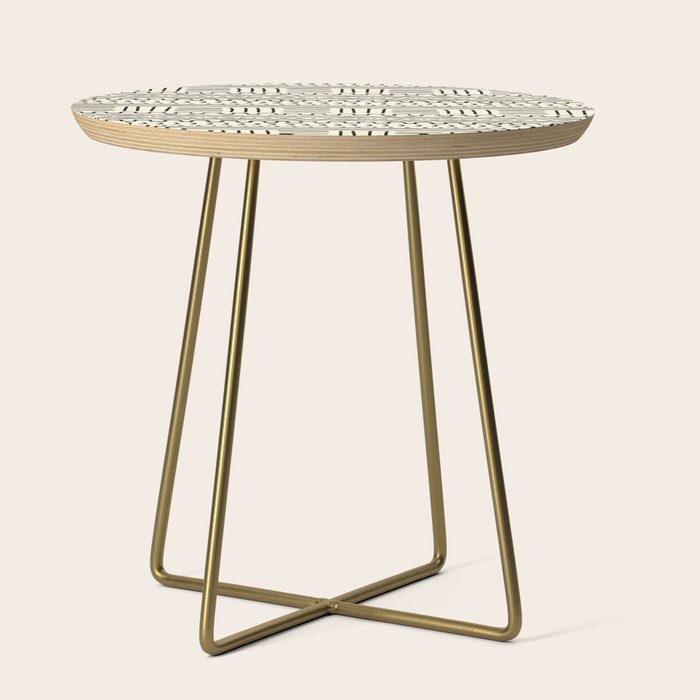 Mud Cloth on Cream Side Table Gallery Image 1