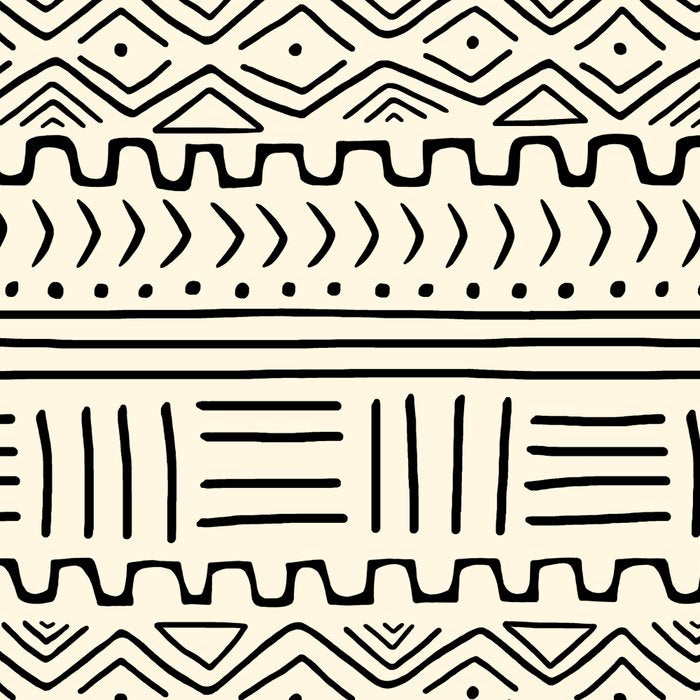Mud Cloth on Cream Coffee Mug Gallery Image 2