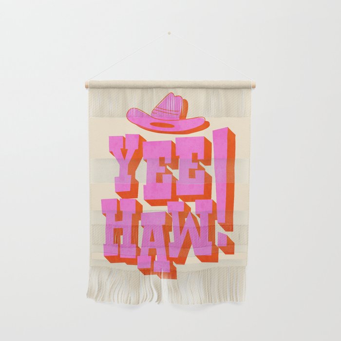 Yee Haw! Fun Cowboy Art Wall Hanging Gallery Image 1