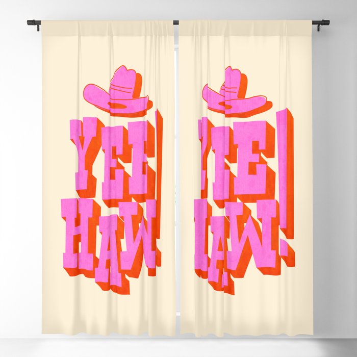 Yee Haw! Fun Cowboy Art Window Curtain Gallery Image 5