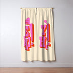 Yee Haw! Fun Cowboy Art Window Curtain Gallery Image 3
