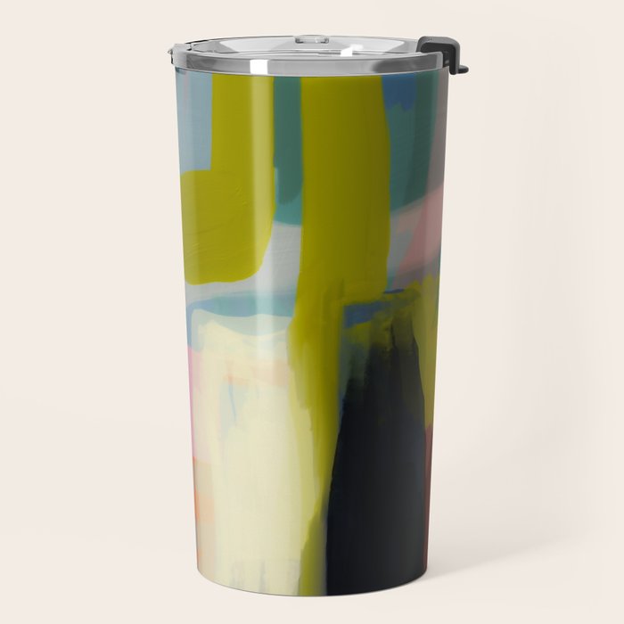 Color study 1 abstract art Travel Mug Gallery Image 2