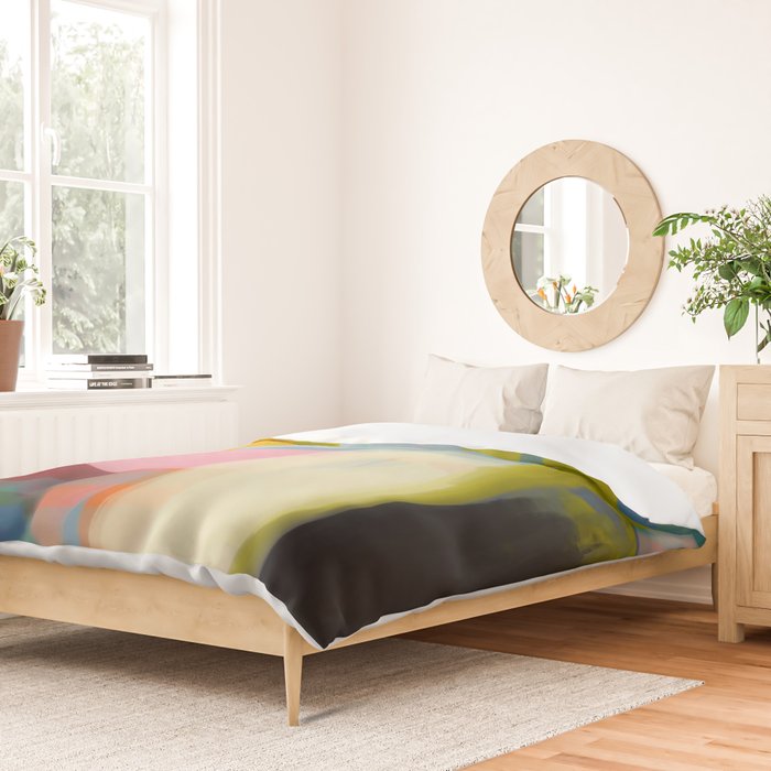 Color study 1 abstract art Duvet Cover Gallery Image 2