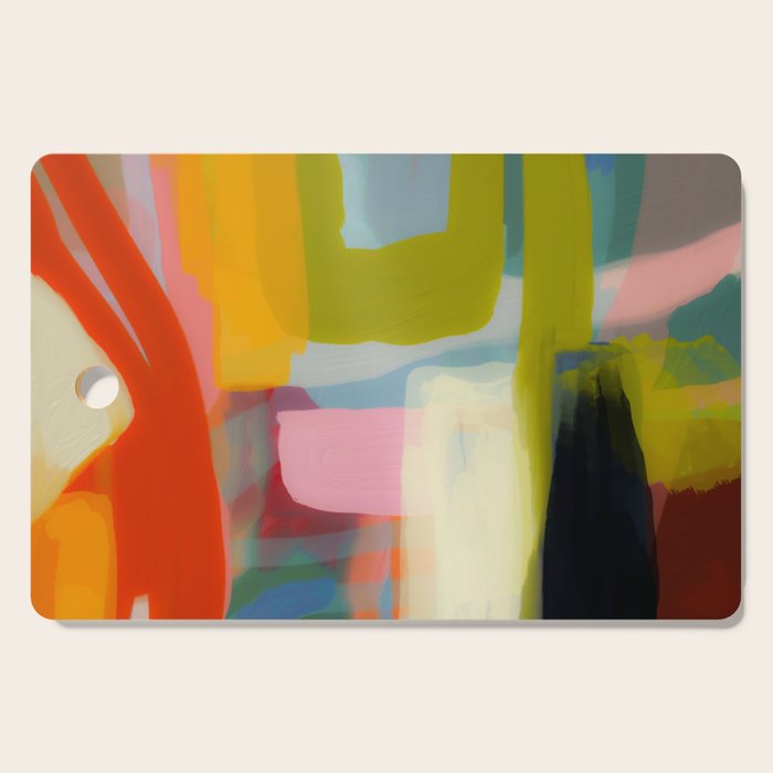 Color study 1 abstract art Cutting Board Gallery Image 1