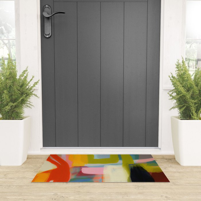 Color study 1 abstract art Welcome Mat Gallery Image 3