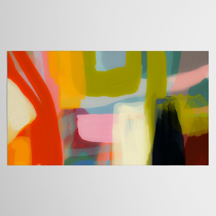 Color study 1 abstract art Tablecloth Gallery Image 2