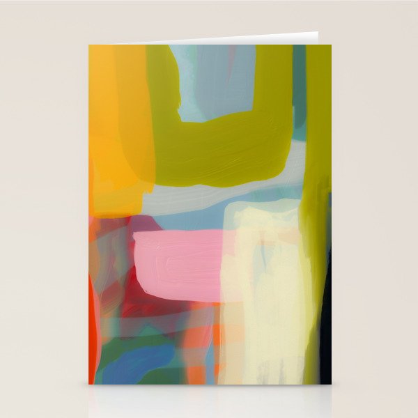 Color study 1 abstract art Stationery Card Gallery Image 2