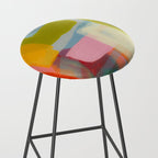 Color study 1 abstract art Stool Gallery Image 2