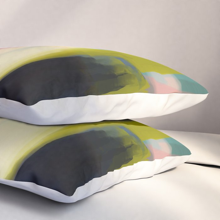 Color study 1 abstract art Pillow Sham Gallery Image 3
