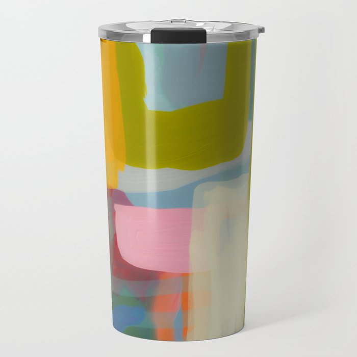 Color study 1 abstract art Travel Mug Gallery Image 1
