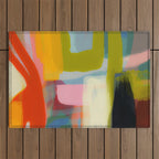 Color study 1 abstract art Outdoor Rug Gallery Image 1