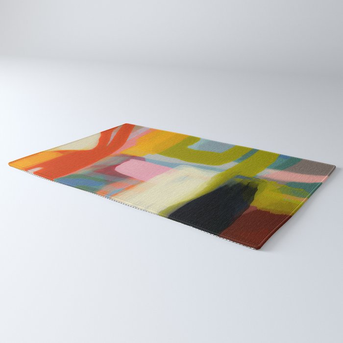 Color study 1 abstract art Rug Gallery Image 3