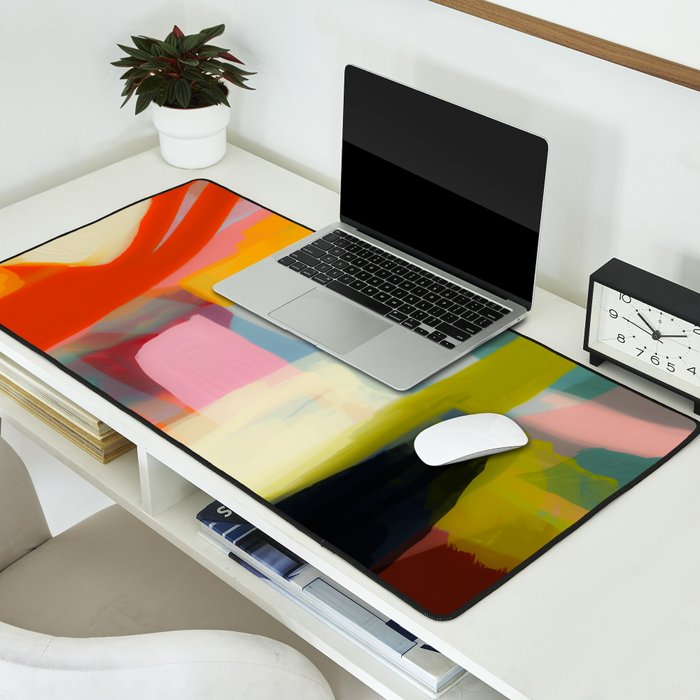 Color study 1 abstract art Desk Mat Gallery Image 2