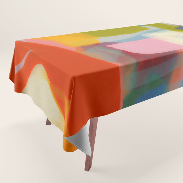 Color study 1 abstract art Tablecloth Gallery Image 1