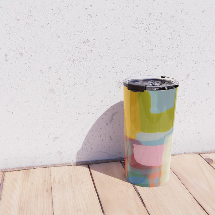 Color study 1 abstract art Travel Mug Gallery Image 4