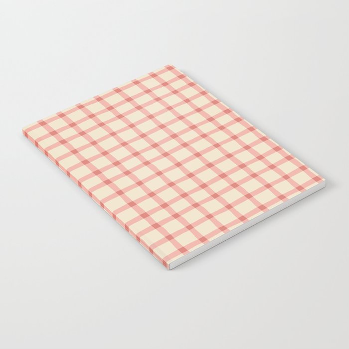 Strawberry Gingham Pattern Notebook Gallery Image 1