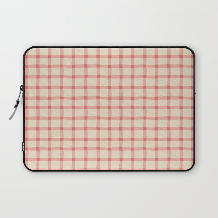 Strawberry Gingham Pattern Laptop Sleeve Gallery Image 1