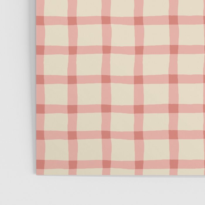 Strawberry Gingham Pattern Poster Gallery Image 3